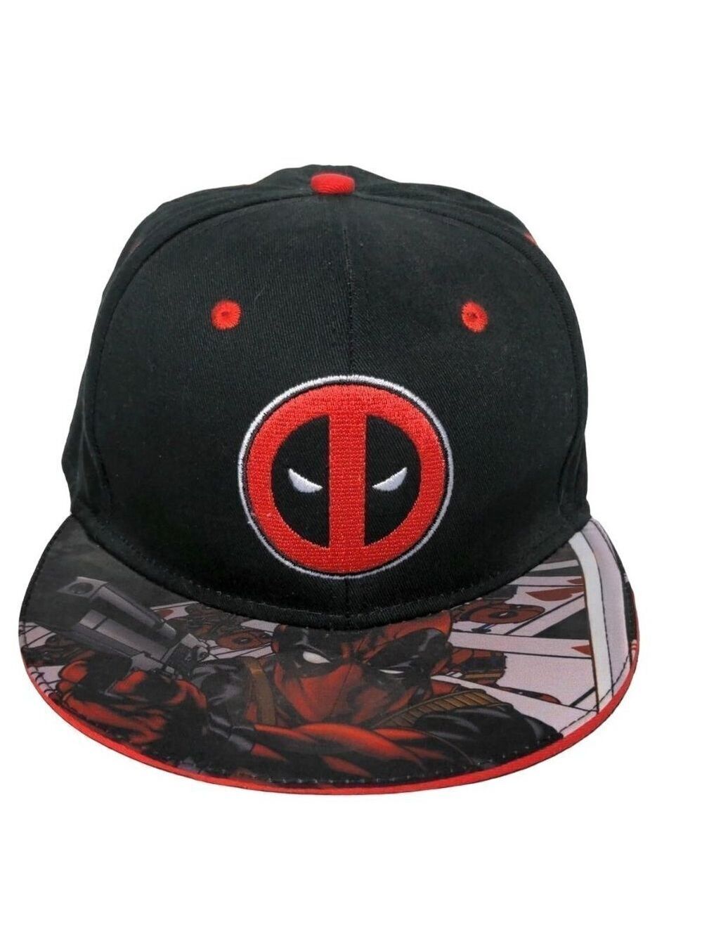 Marvel Deadpool Snapback Baseball Cap Hat Adjustable